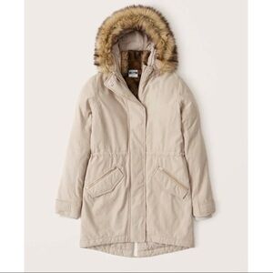 Abercrombie & Fitch 3-in-1 Multi-Wear Parka Khaki Medium